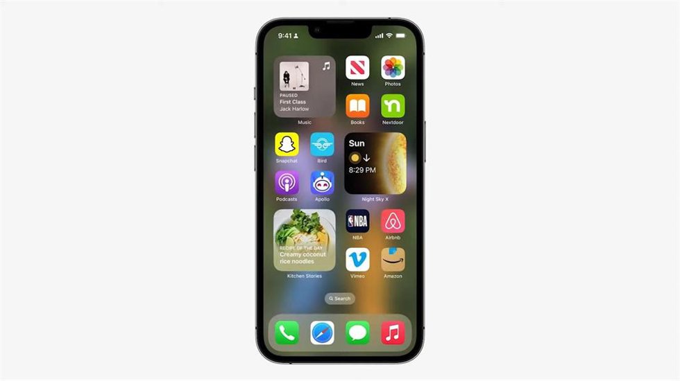 La pantalla de bloqueo renovada de iOS 16 presentada por Apple en el WWDC 2022