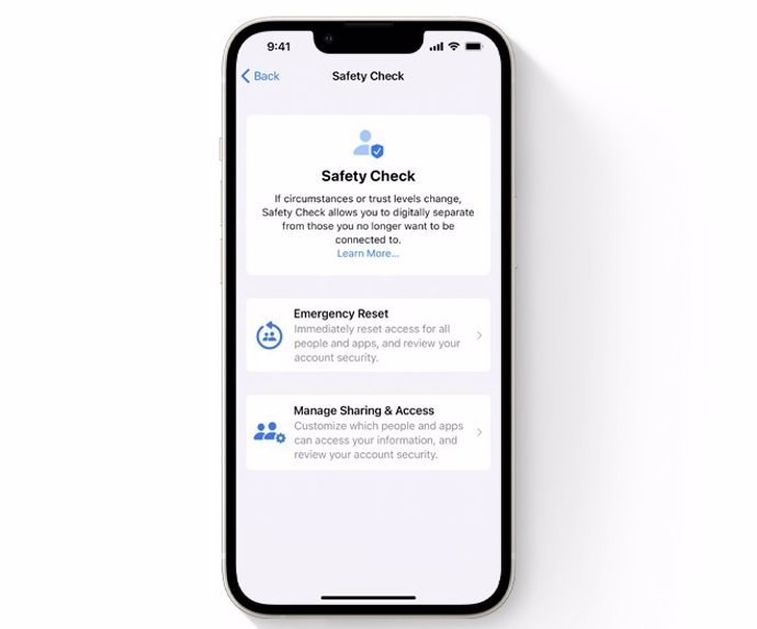 'Safety Check' En Ios 16