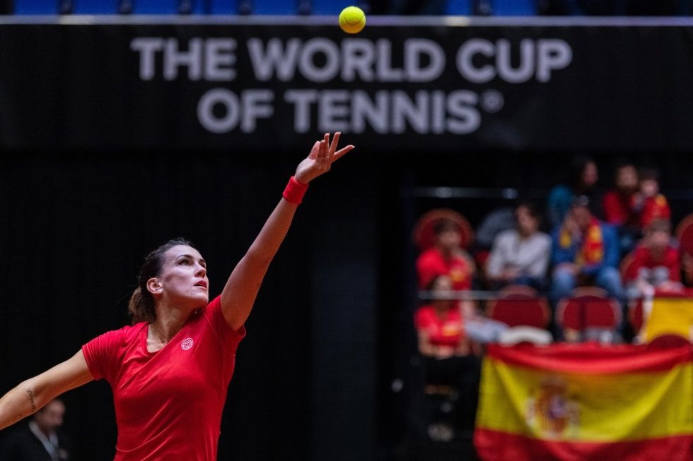 Archivo - Nuria Párrizas en la Billie Jean King Cup.