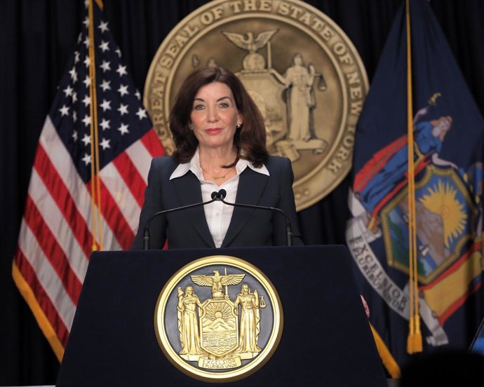 Archivo - La governadora de Nova York, Kathy Hochul