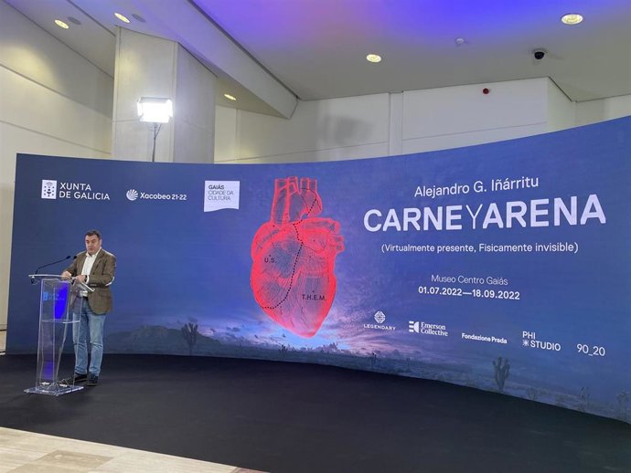 Presentación de la experiencia de realidad virtual 'Carne y Arena'.