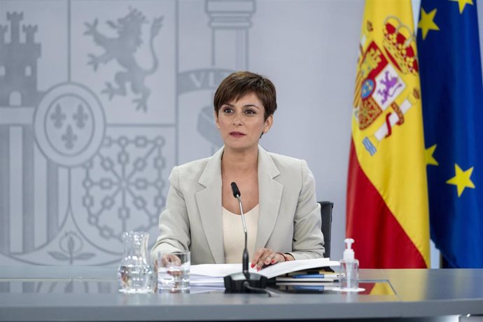 La ministra Portavoz, Isabel Rodríguez, comparece tras la reunión del Consejo de Ministros, en La Moncloa, a 7 de junio de 2022, en Madrid (España). 