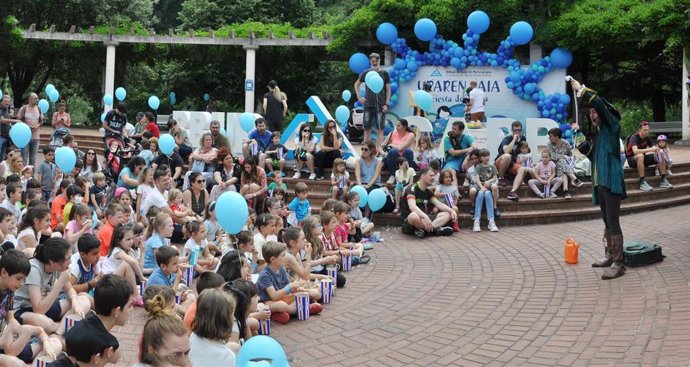 Archivo - Fiesta del agua en Arrigoriaga (Bizkaia)
