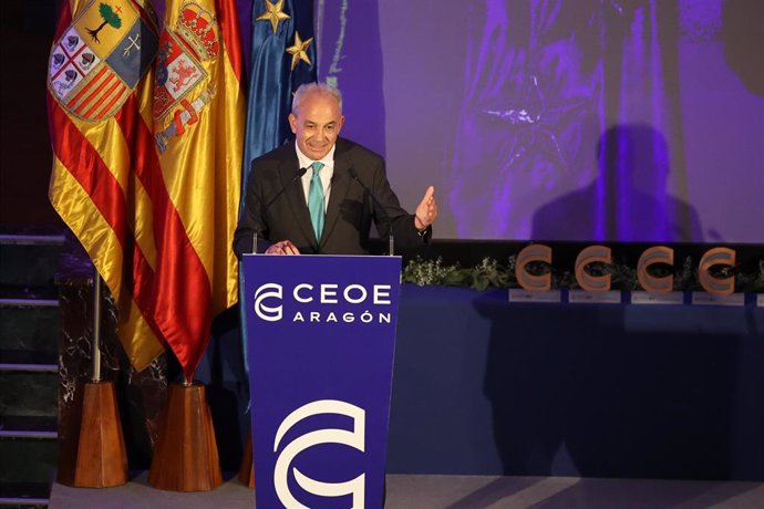 El presidente de CEOE Aragón, Miguel Marzo.