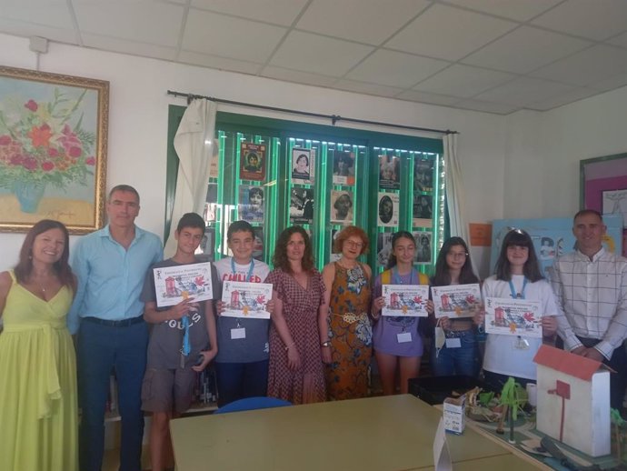 Equipo ganador del IES Azcona, en Almería