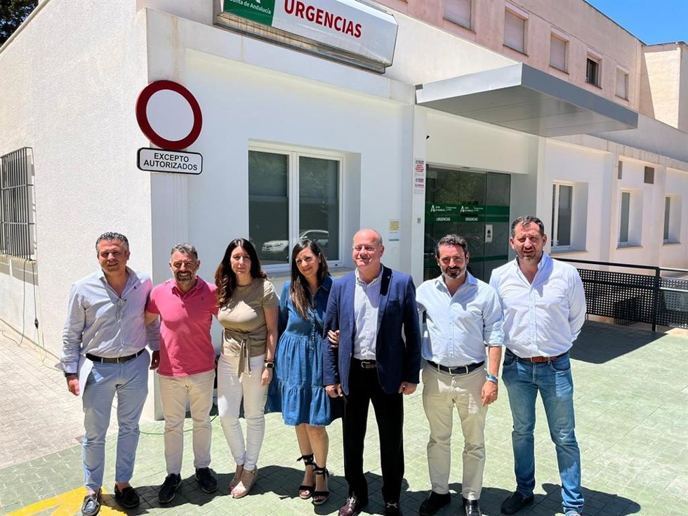 José Ramón Carmona, coordinador general del equipo de campaña del PP de Málaga para el 19J, en una visita a Antequera