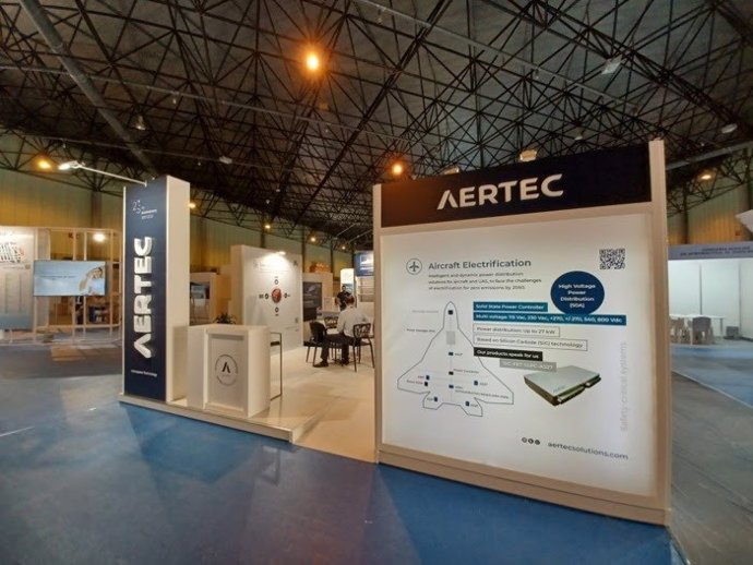 Expositor de Aertec en ADM, en el Palacio de Exposiciones y Congresos de Sevilla.