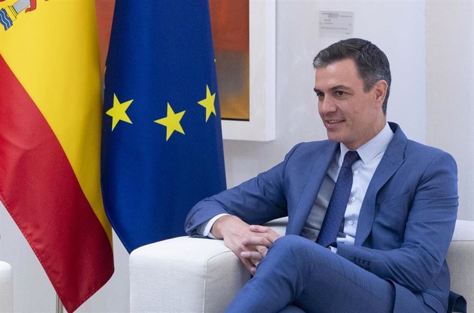 El presidente del Gobierno, Pedro Sánchez, en el Complejo de la Moncloa, a 26 de mayo de 2022, en Madrid (España).