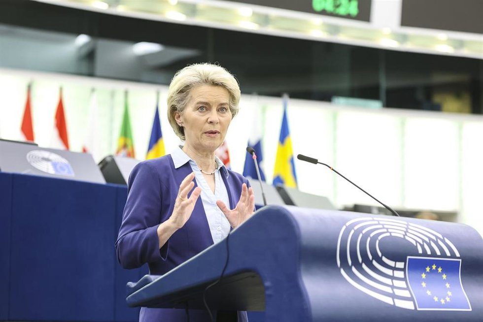La presidenta de la Comisión Europea, Ursula von der Leyen