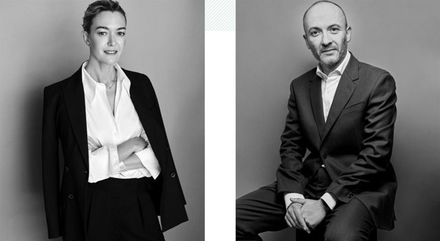 Archivo - Arxiu - Marta Ortega Pérez, presidenta d'Inditex, i Óscar García Maceiras, conseller delegat del grup