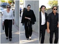 Eugenia Martínez de Irujo y Vicky Martín Berrocal arropan a 'El Litri' en el último adiós a su madre, Concha Spínola