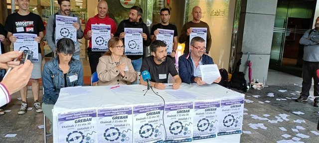 Representantes sindicales del Metal de Bizkaia anuncian huelgas por el convenio