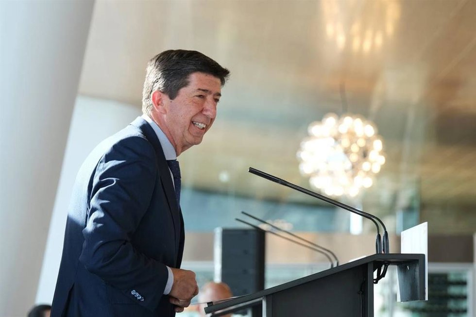 El candidato de Cs a la Presidencia de la Junta de Andalucía, Juan Marín.