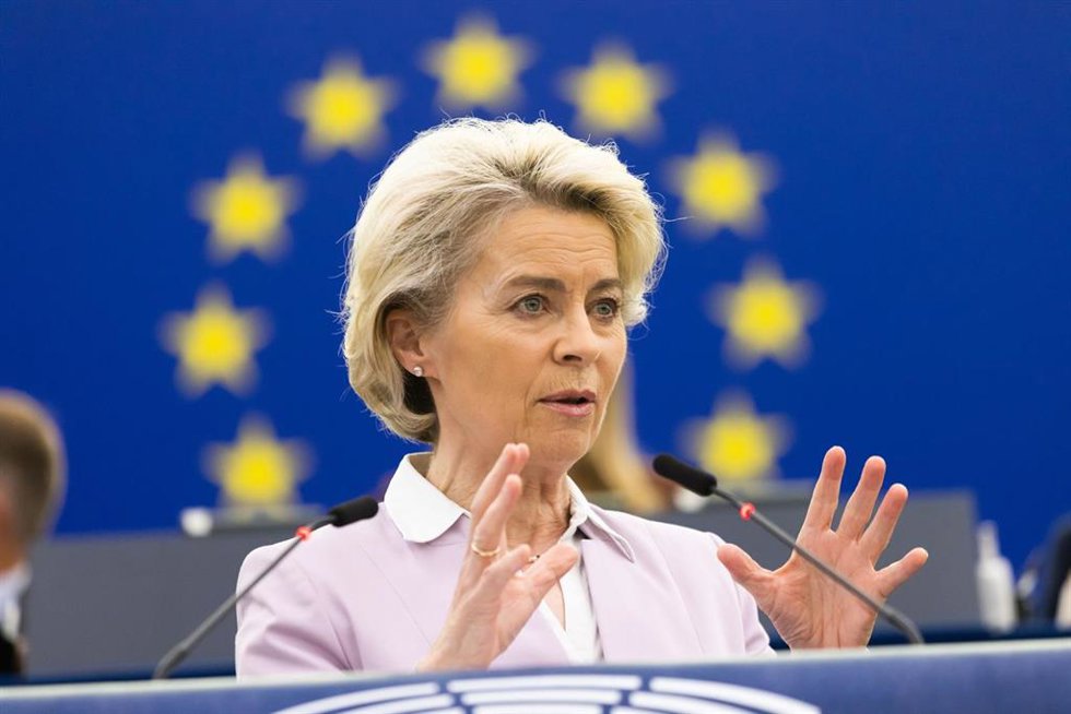 La presidenta de la Comisión Europea, Ursula von der Leyen