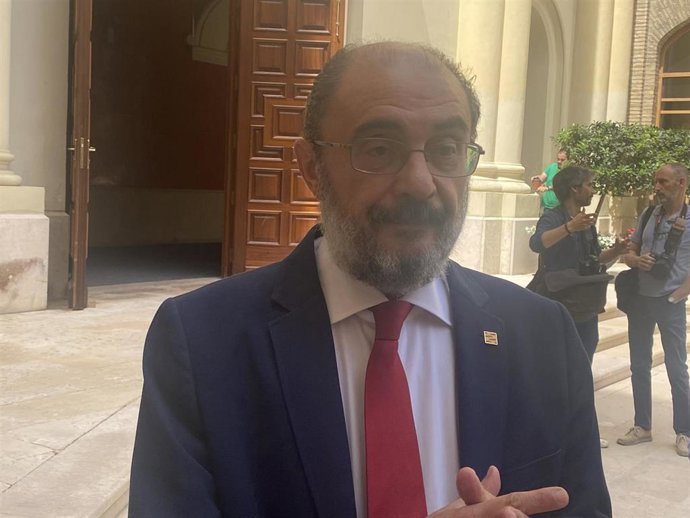 El presidente del Gobierno de Aragón, Javier Lambán.