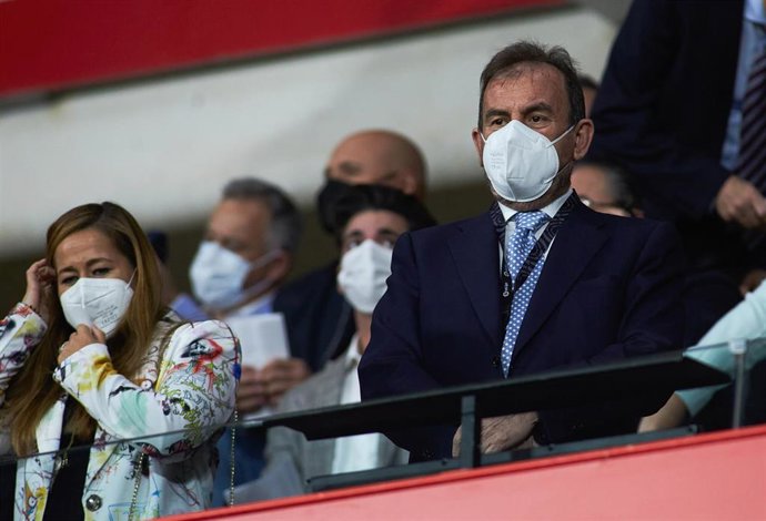 Archivo - Angel Torres, President of Getafe, is seen during the spanish league, La Liga Santander, football match played between Granada CF and Getafe CF at Nuevo Los Carmenes stadium on October 28, 2021, in Granada, Spain.