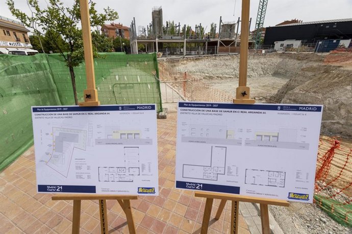 La nueva base operativa de Samur-Protección Civil de Villa de Vallecas estará finalizada en el verano de 2023