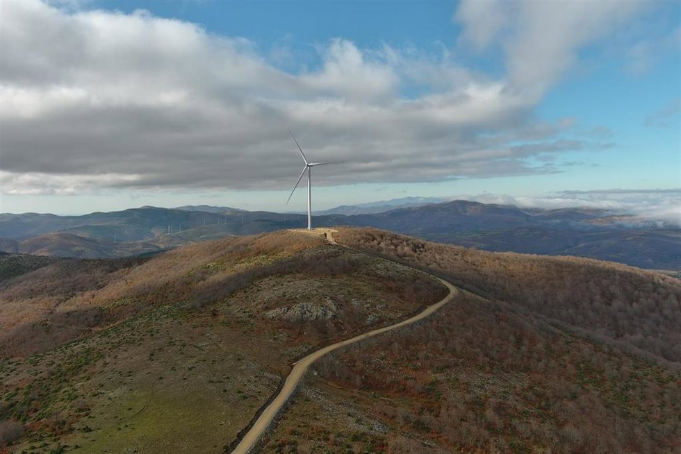 Parque eólico de Mikronoros (en la provincia griega de Rodopi)
