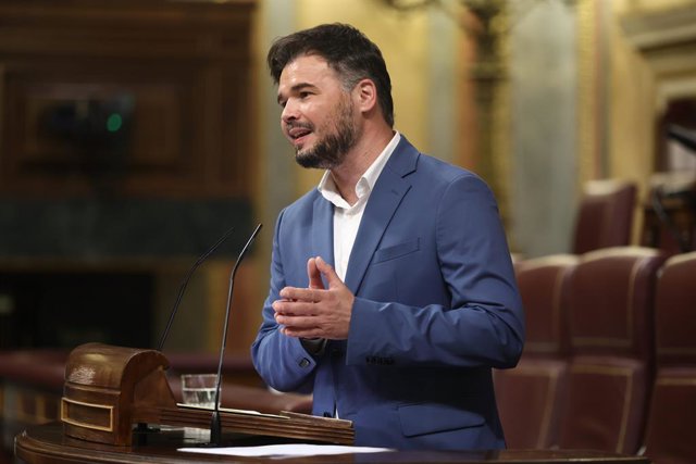 El portaveu d'ERC al Congrés, Gabriel Rufián