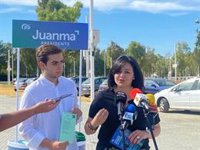 Virginia Pérez señala la "palabra cumplida" de Moreno en Utrera al retirar las caracolas del CEIP Al-Andalus