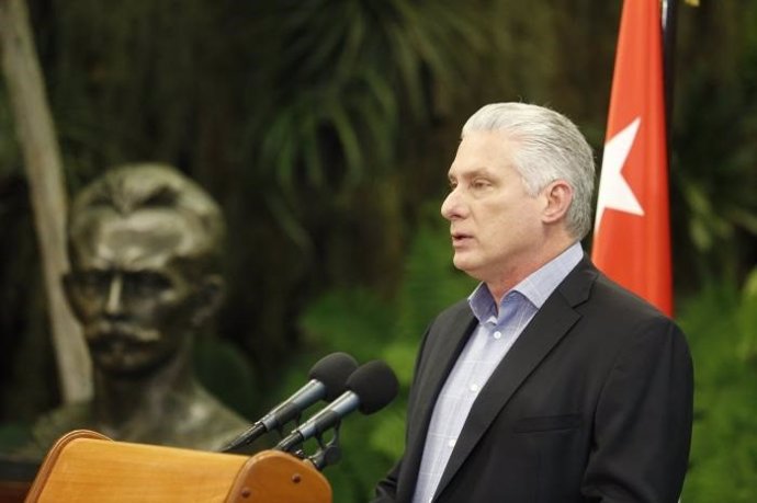 El presidente de Cuba, Miguel Díaz-Canel