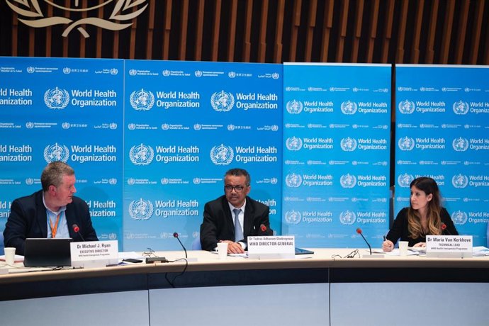 Archivo - El director general de l'OMS, Tedros Adhanom Ghebreyesus, en la conferncia de premsa
