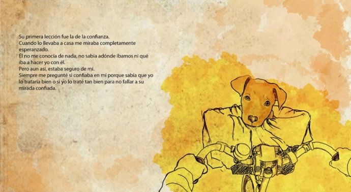 Una de las ilustraciones de 'Las enseñanzas del perro Zen'