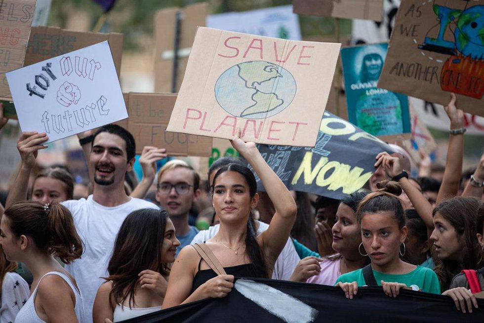 Archivo - Manifestación por la emergencia climática en Barcelona en 2019.