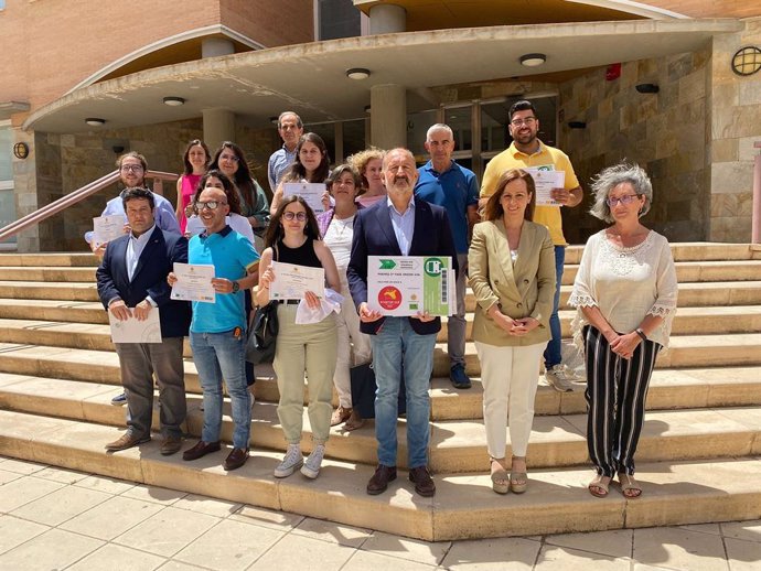 Foto de familia de la entrega de premios.