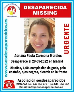 Cartel de la desaparecida