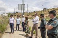 SIEPSE junto a la alcaldesa de Villamediana visitan la parcela que acogerá el nuevo cuartel de la Guardia Civil