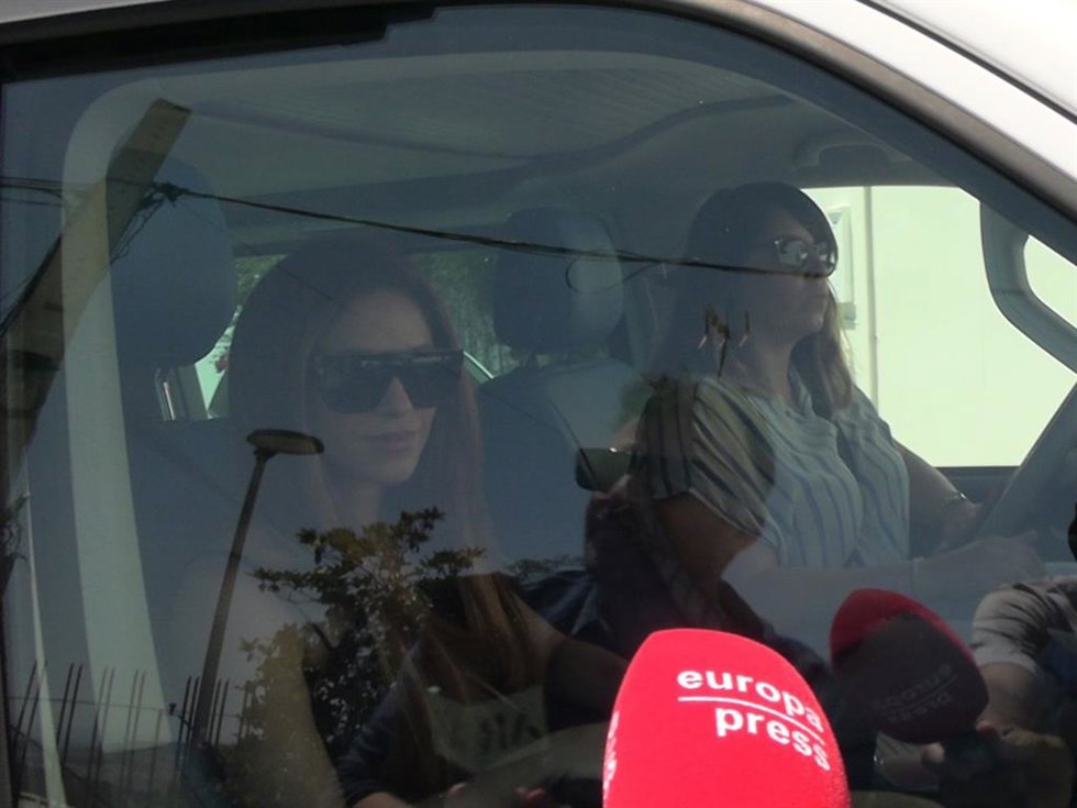 Shakira a su llegada a Barcelona