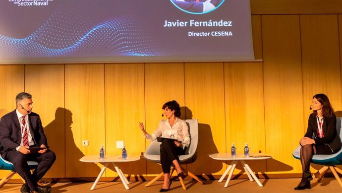 Jornada Internacional 'Tendencias y soluciones digitales para el sector naval', celebrada hoy en el Centro de Excelencia del Sector Naval (Cesena), en Ferrol