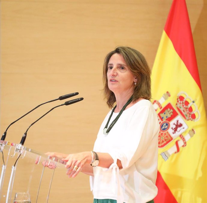 La vicepresidenta tercera y ministra para la Transición Ecológica y el Reto Demográfico, Teresa Ribera