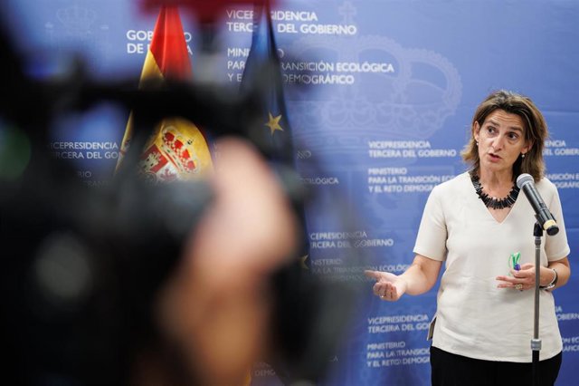 La vicepresidenta tercera del Gobierno y ministra para la Transición Ecológica y el Reto Demográfico, Teresa Ribera