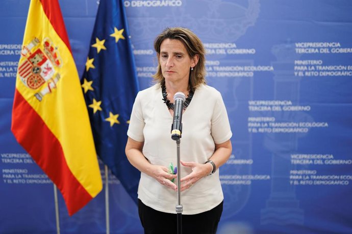 La vicepresidenta tercera del Gobierno y ministra para la Transición Ecológica y el Reto Demográfico, Teresa Ribera