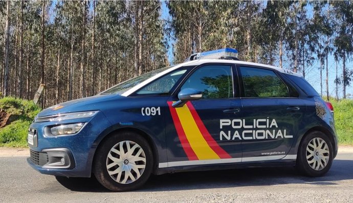 Un coche patrulla de la Policía Nacional de Valladolid.