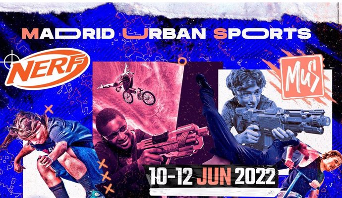 Cartel del Madrid Urban Sports que se celebrará en la capital entre los días 10 y 12 de junio