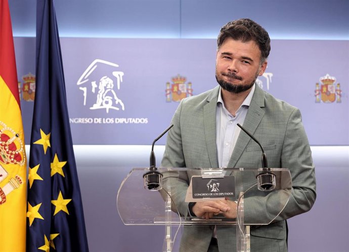 El portavoz de Esquerra Republicana (ERC) en el Congreso, Gabriel Rufián.