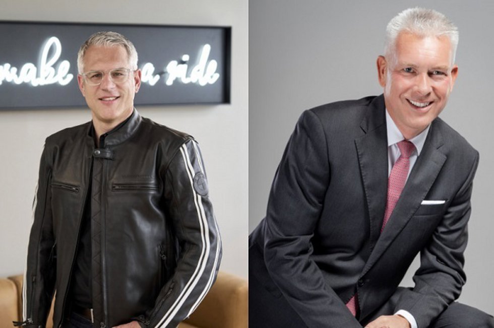 Stephan Reiff, nuevo vicepresidente Cliente, Marca y Ventas de BMW Motorrad y Alexander Wehr, presidente y consejero delegado de BMW Group Belux