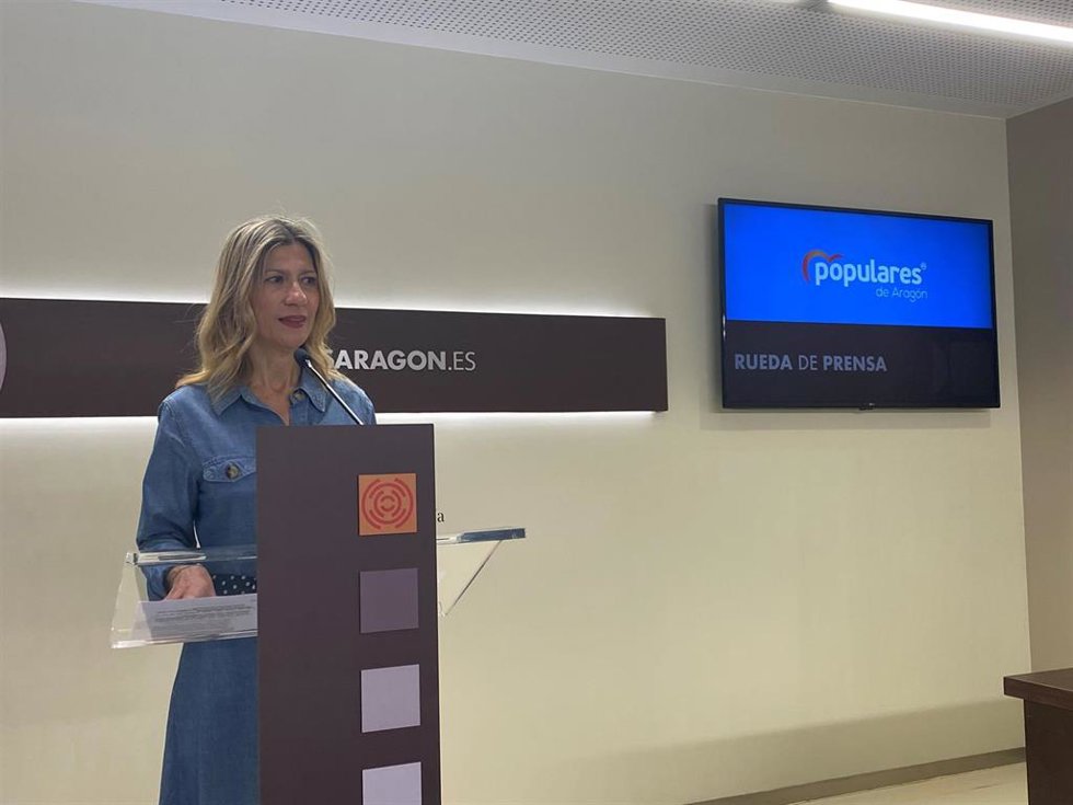 La portavoz del PP Aragón, Mar Vaquero.