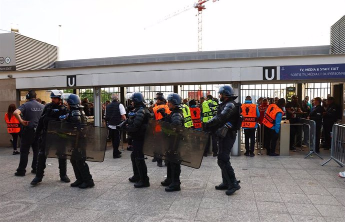 Despliegue policial por la final de la Liga de Campeones en París