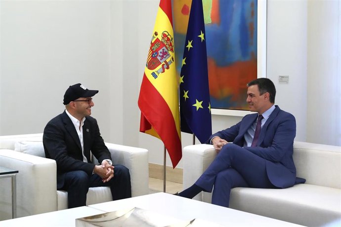 El Presidente Del Gobierno, Pedro Sánchez, Ha Recibido Este Jueves En El Complejo De La Moncloa Al Consejero Delegado Y Cofundador De Code.Org, Hadi Partovi, Según Ha Informado El Ejecutivo.