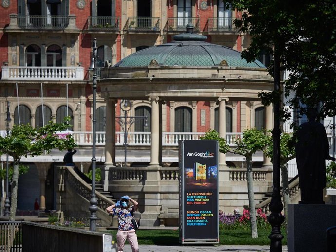 Archivo - Plaza del Castillo de Pamplona.