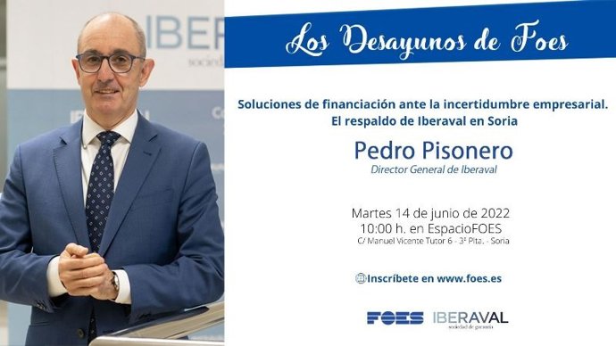 Cartel de los desayunos de FOES.