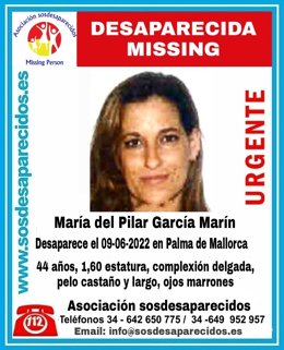 Imagen difundida con la alerta de la desaparición.