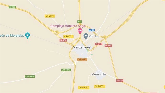 Archivo - Imagen de Manzanares en Google Maps