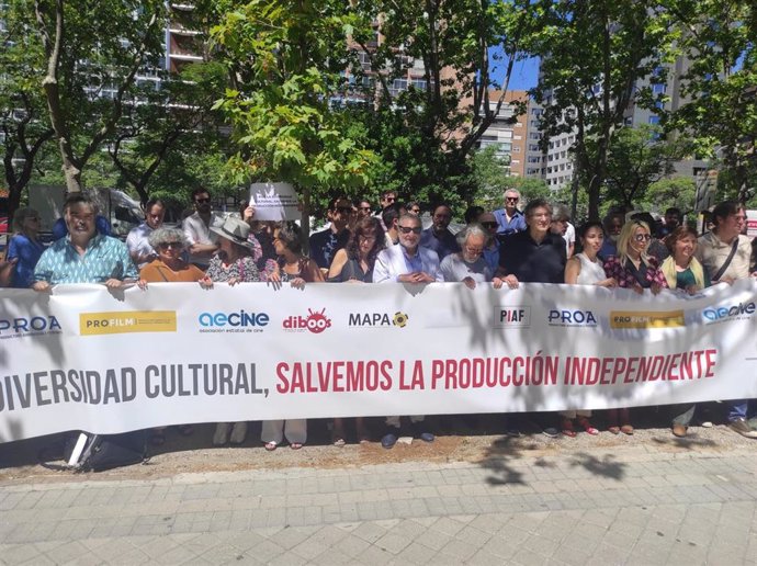 Protestas de productores independientes contra la Ley Audiovisual
