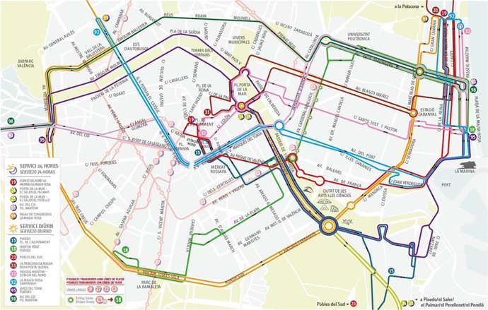 EMT inicia el servicio especial de playas con refuerzos y ampliación de sus líneas
