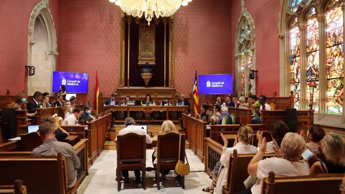 Pleno del Consell de Mallorca, este jueves.